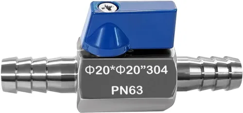 Miniatura 11 de Beduan Válvula de Bola con Púa de 3/8" de Acero Inoxidable 304 Mini Válvula de Cierre para Manguera de Diámetro Interno 3/8" Agua Gas Combustible