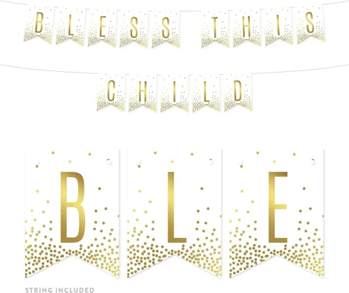 Miniatura 10 de Andaz Press Decoraciones divertidas de pancarta con diseño de confeti dorado metálico sobre blanco para fiestas de jubilación, la aventura comienza