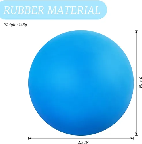 Miniatura 2 de ZUFECY Pelota de yoga para liberación, bola de terapia de silicona de 2.5 pulgadas, masaje de tejido profundo para dolor de pies, hombros y espalda