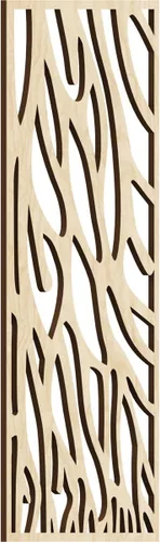 Miniatura 94 de 9 3/8"W x 24 3/8"H x 1/4"T Bristol Decorativos Paneles de Pared de Madera Calado, Cereza