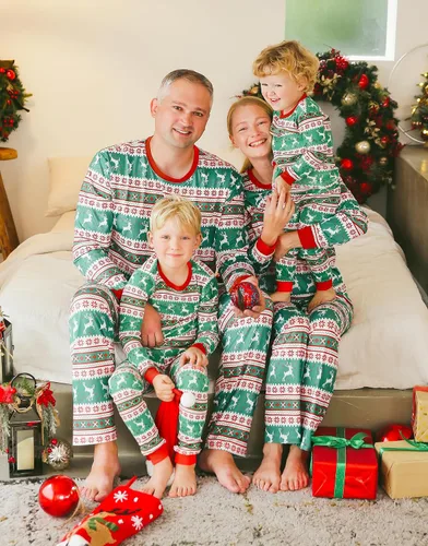 Miniatura 127 de VAENAIT BABY Infant Toddler Kids Adult Couple Family Matching Women Men Christmas Pjs Xmas Holiday Buffalo Plaid Pajama Set