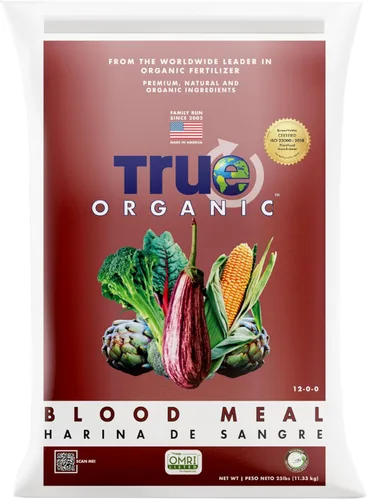 Miniatura 28 de True Organic Harina de sangre: fertilizante orgánico con alto contenido de nitrógeno para un rápido crecimiento vegetativo, bolsa de 3 libras cubre