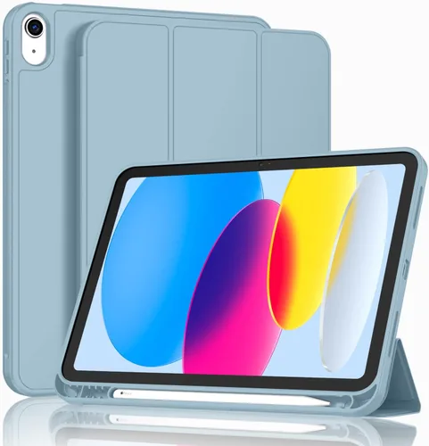 Miniatura 37 de ToaPoia - Funda para iPad (A16) de 11 pulgadas 2025/iPad 10.ª generación de 10.9 pulgadas 2022, cubierta protectora delgada con soporte triple