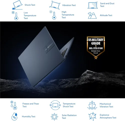 Miniatura 7 de ASUS VivoBook Laptop 2026 Edition Procesador Intel de 13ª generación de 6 núcleos de hasta 4.5 GHz (Supera al i7-1195G7) 8 GB de RAM SSD PCIe