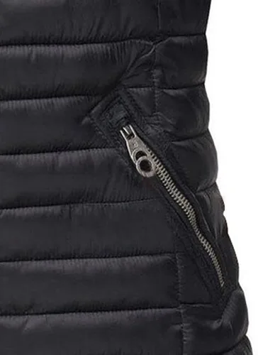 Miniatura 3 de OSMUAL Chaqueta acolchada para mujer, chaleco de invierno acolchado, ligero, cálido, abrigo con capucha