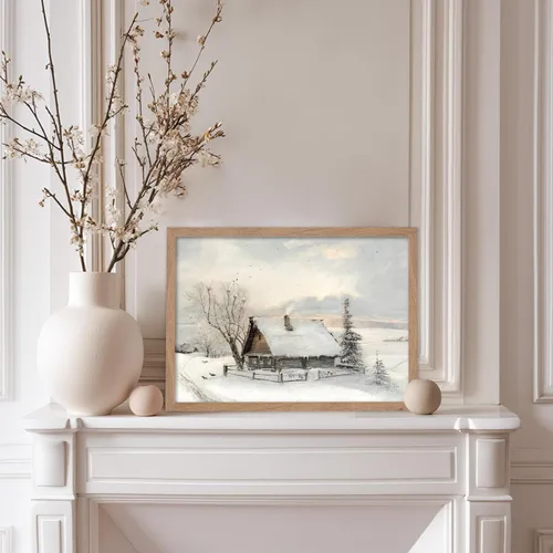Miniatura 5 de Poster Master Póster vintage The Beginning Of Spring – Impresión retro de invierno – Arte de nieve – Arte de paisaje – Regalo para hombres y mujeres