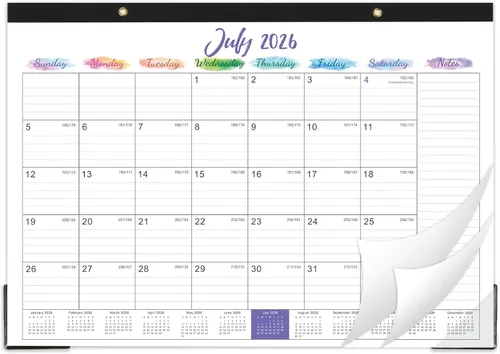 Calendario de escritorio 2024, calendario 2024 de enero de 2024 a diciembre de 2024, calendario mensual de escritorio de 12 meses, 17 x 12 pulgadas,