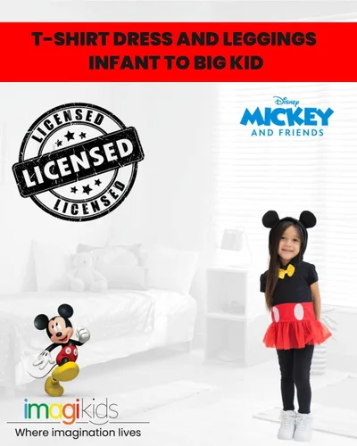 Miniatura 2 de Disney Pixar Toy Story Minnie Mouse Mickey Mouse Winnie the Pooh - Conjunto de camiseta y leggings para niñas pequeñas