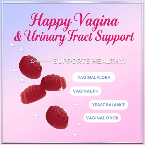 Miniatura 6 de Gomitas probióticas para mujeres con arándano rojo - 6 cepas premium para el equilibrio del pH, salud digestiva, apoyo vaginal e inmunológico, 3 mil