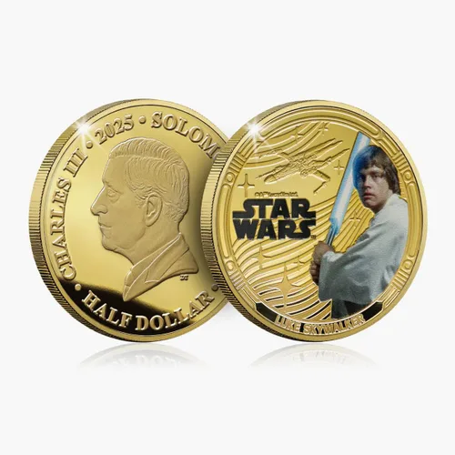 Miniatura 4 de FANTASY CLUB Colección oficial de monedas de la trilogía original de Star Wars Juego premium de 6 monedas Edición limitada certificada