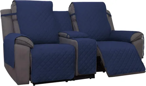 Miniatura 8 de PureFit Funda de Sofá de Dos Plazas Reclinable Reversible Resistente al Agua - Protector de Muebles Antideslizante para Reclinable de 2 Asientos