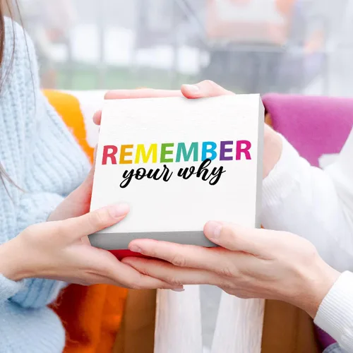 Miniatura 6 de Letrero inspirador de madera con texto en inglés "Remember Your Whed", con cita motivacional, decoración de escritorio para el hogar, oficina