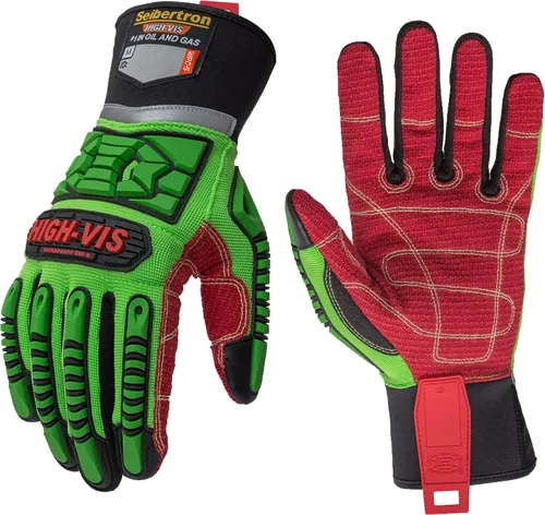 Miniatura 7 de Seibertron Guantes de aceite y gas de rescate de seguridad resistentes a los cortes, resistentes a los cortes, mecánicos antiimpactos, serie