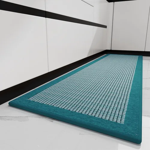 Miniatura 14 de PADOOR Tapetes de cocina para piso, alfombras de cocina antideslizantes, lavables, medio círculo, alfombra para fregadero de cocina, alfombra