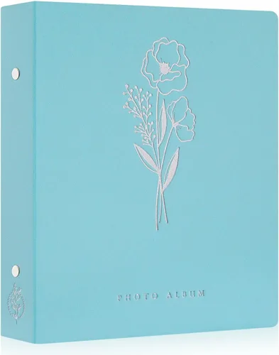 Miniatura 14 de Lanpn - Álbum de fotos autoadhesivo de lino, 40 páginas, álbum de fotos para manualidades, páginas adhesivas magnéticas, contiene fotos de 4 x 6, 7