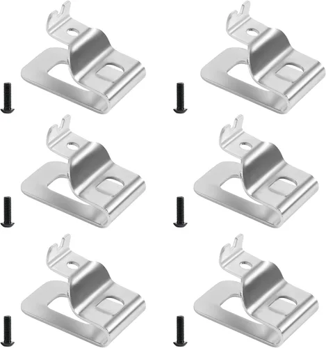Miniatura 8 de Pinzas de cinturón de acero inoxidable 304 para Dewalt con tornillos, kit de clips de herramientas de taladro, kit de gancho de repuesto para Dewalt