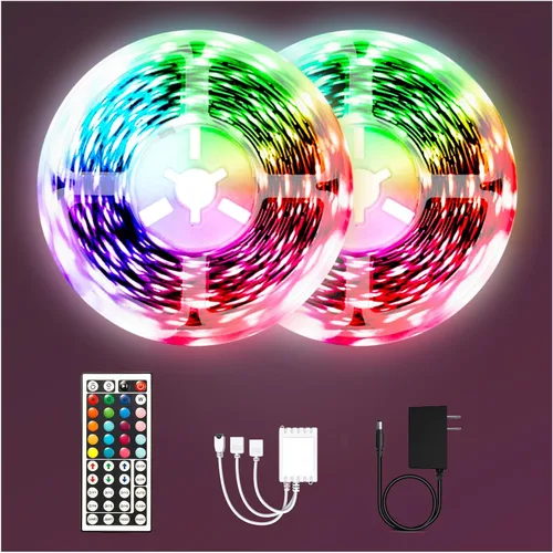 Miniatura 11 de Phopollo - Luces LED de 200 pies para dormitorio, sincronización de música, cambio de color, control inteligente de aplicación con control remoto