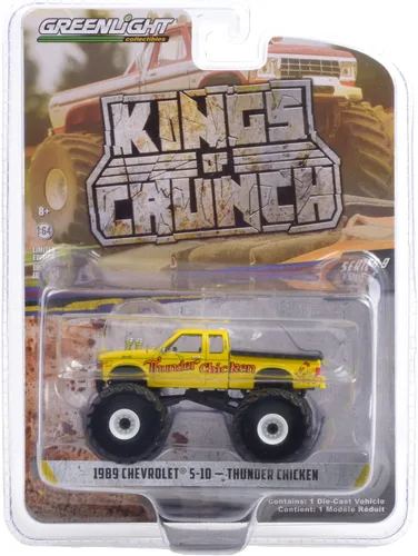 Miniatura 3 de Greenlight 1989 Chevy S-10 Thunder Chicken, [Amarillo] Kings of Crunch Series 9