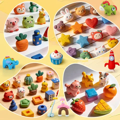 Miniatura 9 de Ixiaoyoo Arcilla polimérica de 70 colores, arcilla para modelar al horno para niños, kit de iniciación de bricolaje, no tóxico, antiadherente