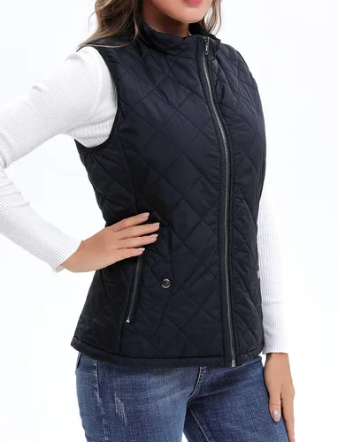 Miniatura 3 de Argstar Chaleco acolchado ligero con bolsillos con cremallera (XS-2XL)