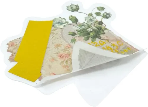 Miniatura 5 de allydrew Calcomanías decorativas para álbumes de recortes, manualidades para papelería, diario, fabricación de tarjetas (60 unidades), lámina dorada