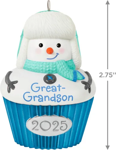 Miniatura 4 de Hallmark Keepsake Adorno de Navidad, magdalena de bisnieto 2025