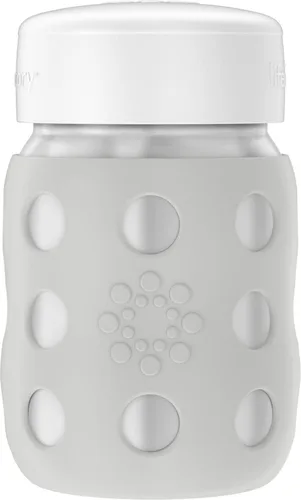 Miniatura 12 de Lifefactory Biberón de cuello ancho aislado al vacío de acero inoxidable de 8 onzas con pezón para sorber, melón, LS2251WCA4 Cantaloupe