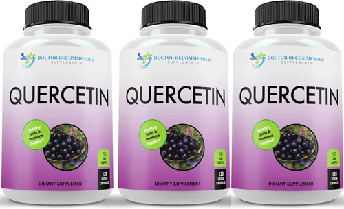 Miniatura 7 de DOCTOR RECOMMENDED SUPPLEMENTS Quercetina 1000 mg por porción – 120 cápsulas vegetales, suplemento vitamínico, suministro de 60 días