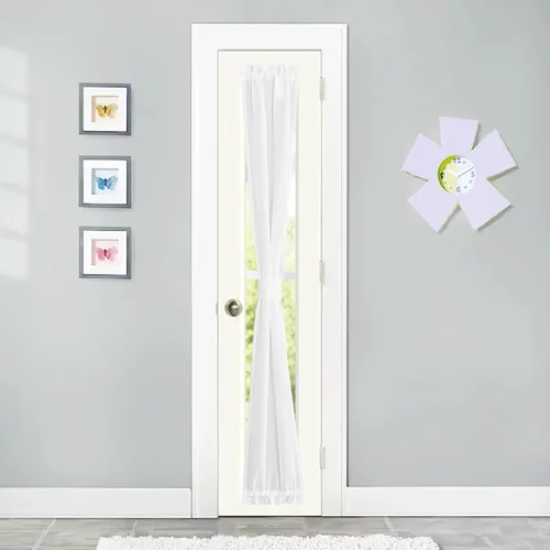 Miniatura 30 de NICETOWN - Cortinas transparentes para puerta de ventana, tratamiento de ventana lateral para puertas estrechas de vidrio/cocina/puerta delantera