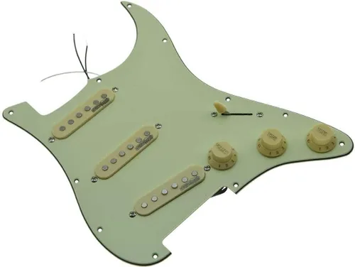 Miniatura 12 de Dopro Golpeador de guitarra cargado con pastillas Wilkinson precableado ST Pickguard para Estados Unidos/México, fabricado en FD Stratocaster Aged