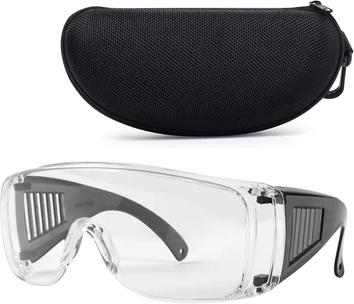Gafas de Tiro Sobre Anteojos, Gafas de Seguridad Antivaho Sobre Anteojos de Prescripción OTG