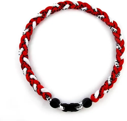 Miniatura 28 de MapofBeauty Dos colores moda tres trenzado cuerda Tornado collar