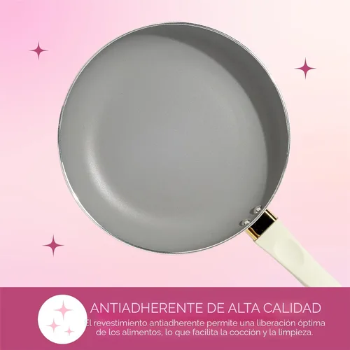Miniatura 5 de Paris Hilton Epic - Juego de ollas y sartenes antiadherentes, revestimiento antiadherente multicapa, tapas de vidrio templado, tacto suave, asas que
