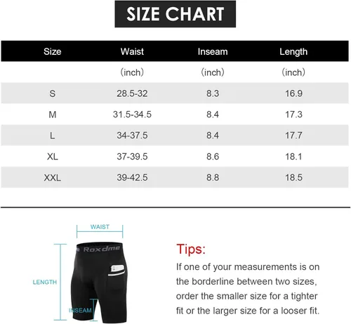 Miniatura 7 de Roxdme 5 or 1 Pack Compression Shorts Men Spandex Sport Shorts Athletic Workout Running Tights Performance Underwear