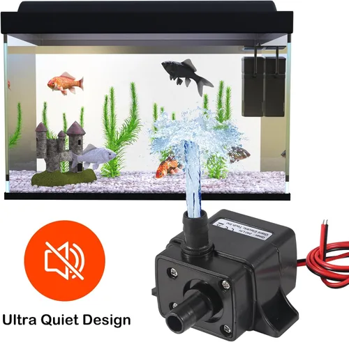 Miniatura 5 de ACEIRMC 4 unids bomba de agua 240L/H DC 12V 4.2W Micro bomba sin escobillas 3M cabeza de bombeo ultra silenciosa bomba de agua para piscina acuario