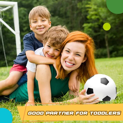 Miniatura 6 de Mini pelotas de fútbol de 6 pulgadas para niños pequeños, 6 pulgadas de fútbol pequeño para mini aro, kickball suave juego deportivo para interiores