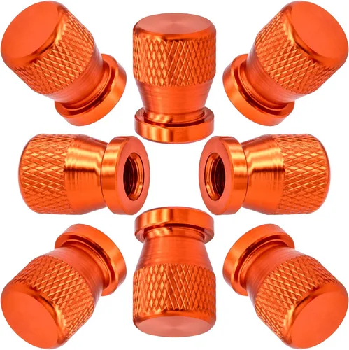 Miniatura 51 de 4 piezas de tapas de válvula de rueda con forma de punta, válvula de rueda de aleación de aluminio con punta, tapas de aire universales a prueba
