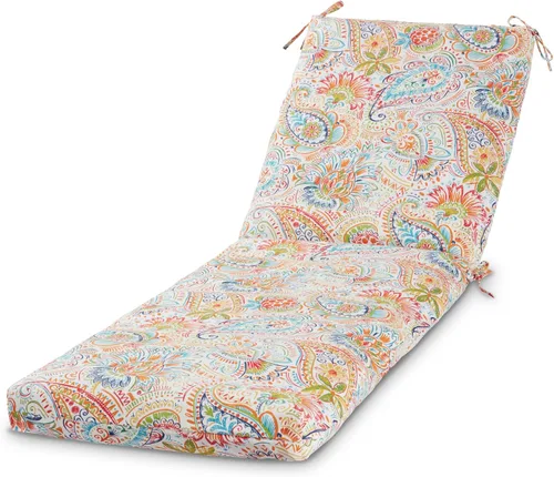 Miniatura 14 de Cojín reversible para silla de descanso para exteriores, color blanco tropical