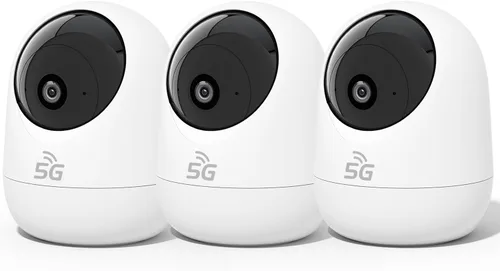 Miniatura 12 de Rraycom - Cámara interior 5G y 2.4G, cámara de seguridad de 2K con inclinación panorámica para monitor de bebé con detección de llanto, cámara