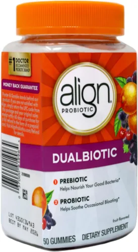 Miniatura 2 de Align Gomitas probióticas y probióticas para salud digestiva con sabor a frutas, 50