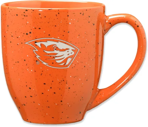 NCAA Oregon State Beavers - Taza de café de cerámica grabada con láser de 16 oz en color del equipo
