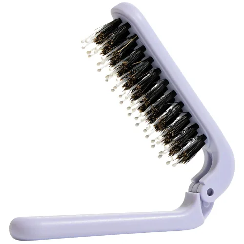 Miniatura 13 de Uffy MiniPop - Cepillo de viaje para el cabello, mini cerdas de jabalí plegables para mujeres, hombres y niños, peine compacto apto para niños