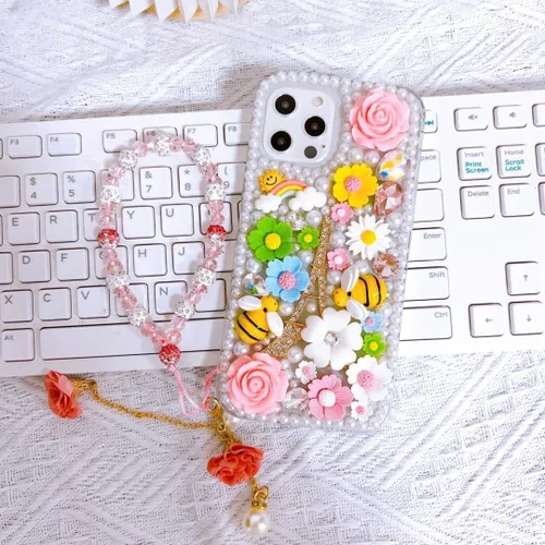 Miniatura 2 de Funda para Samsung Galaxy S22 Ultra Bling con purpurina, diamantes de imitación de cristal de lujo con diamantes de imitación de abeja linda torre