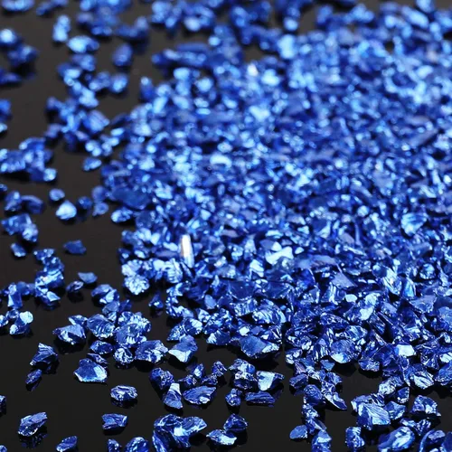 Miniatura 9 de Chips de vidrio triturado irregulares, 3.53 onzas de piedras metálicas gruesas con purpurina para arte de uñas, relleno de molde de resina