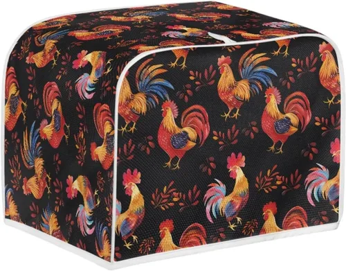 Miniatura 42 de Dolyues Beach Toaster Cover 2 Slice Universal Size Microwave Oven Dustproof Cover Women Gift Small Bread Cover with Portable Handle