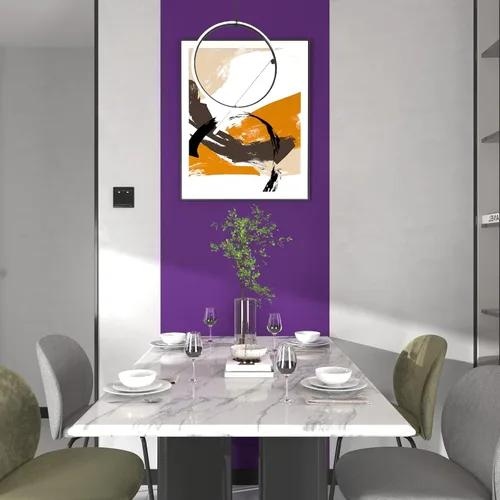 Miniatura 5 de Papel tapiz de vinilo adhesivo morado para despegar y pegar, papel tapiz de color sólido extraíble para sala de estar, dormitorio, revestimiento