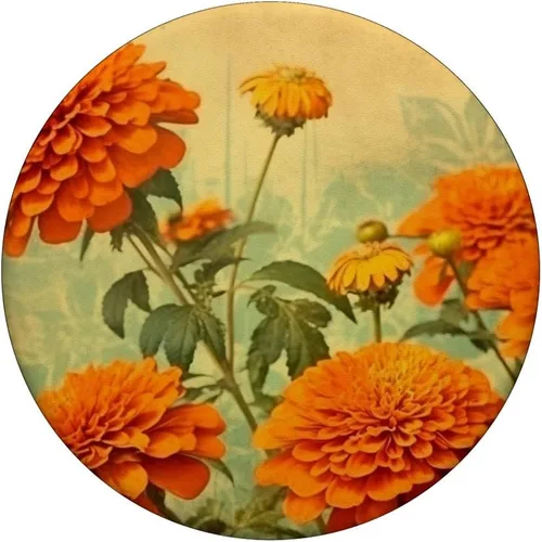 Miniatura 3 de Marigold Flower Vintage PopSockets Adhesive PopGrip