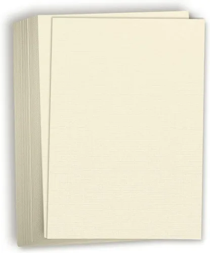 Miniatura 8 de Hamilco Burgandy Linen - Papel grueso de cartulina texturizada, 11 x 17 pulgadas, peso pesado, 80 libras, cartulina - Paquete de 25