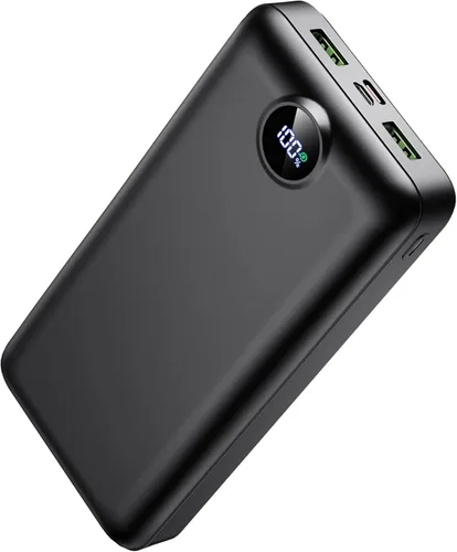 Cargador portátil Banco de energía 50000mAh 22.5W Carga rápida USB C Batería externa Cargador de teléfono con pantalla digital 3 salidas y 2