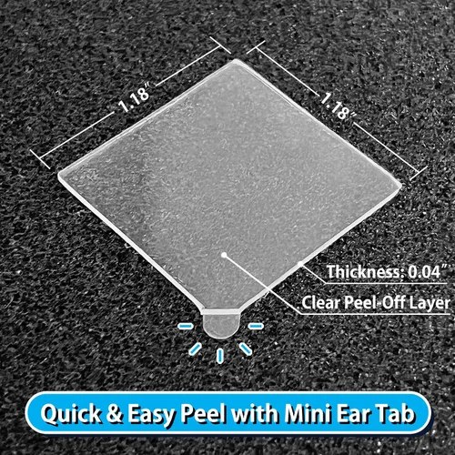 Miniatura 3 de FOROOMACO 300 Pack Mini Cinta de Montaje de Doble Cara Cuadrada Cinta Adhesiva de Alta Resistencia para Paneles de Espuma Insonorizantes, Decoración